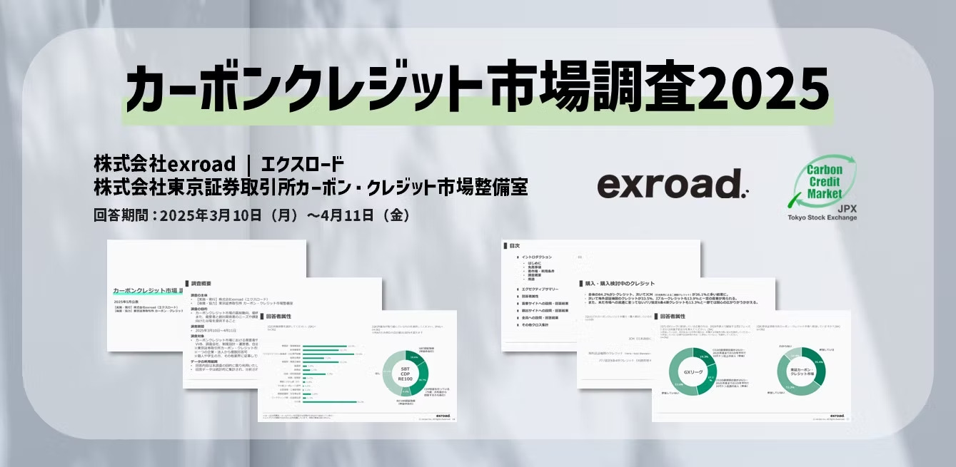 カーボンクレジット市場調査2025 価格・需給レポート公開